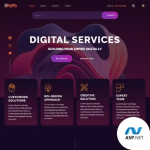 Digitly: The Premier ASP.NET Core & MVC Template for Digital Marketing Agencies