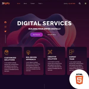 Digitly: The Ultimate HTML Template for Digital Service Agencies