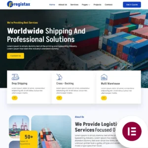 Fregistax: The Ultimate Elementor Template Kit for Cargo and Logistics Services