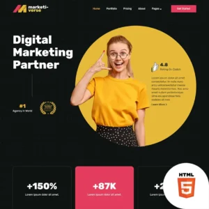 Marketi-verse: The Ultimate HTML5 Template for Digital Marketing Agencies