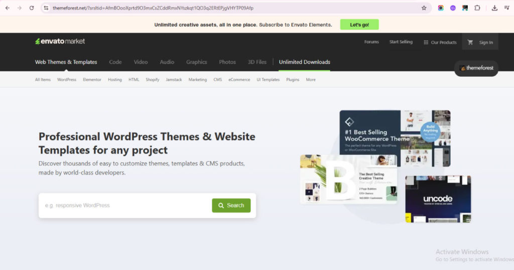 Top 5 Marketplaces to Find Umbraco Web Templates in 2025 3 Themeforest marketplace