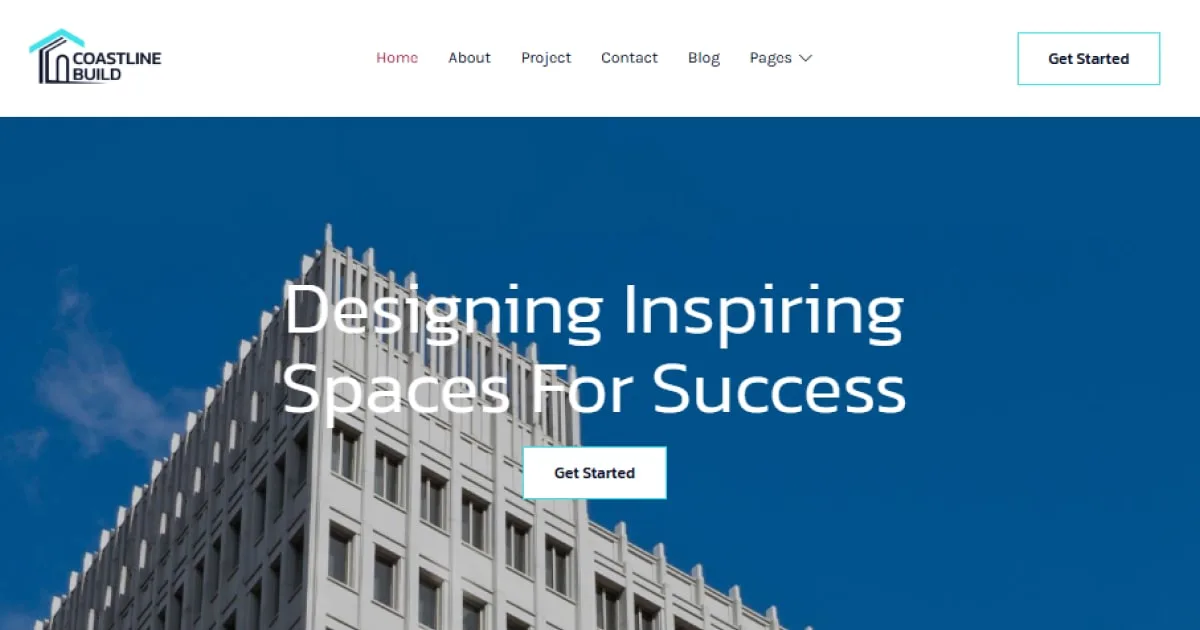 Coastline Build — Stunning Building Construction Website Template That Builds Credibility from the Ground Up 1 building construction website template