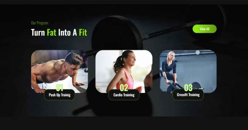 GAIN POWER – A Powerful Fitness Website Template for Gyms and Trainers 2 fitness-website-templates