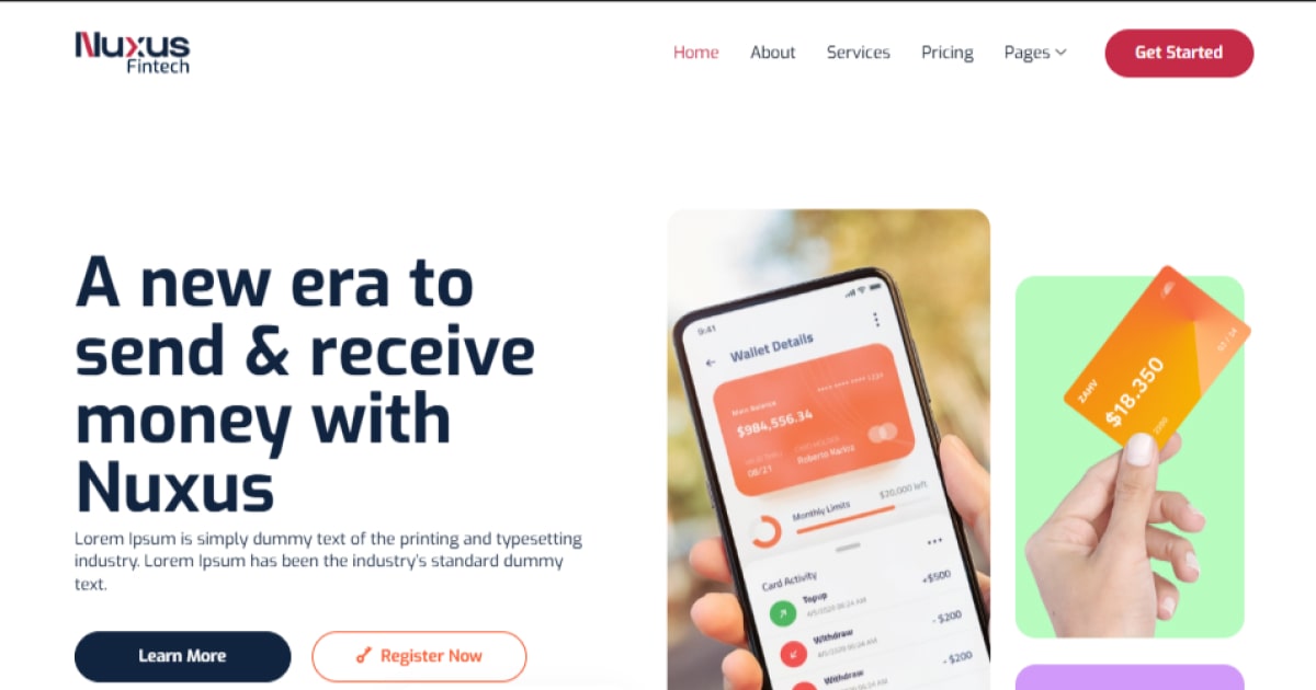 Why Your Fintech Brand Needs a Payment Gateway Website Template That Converts — Meet Nuxus 1 Payment Gateway Website Template