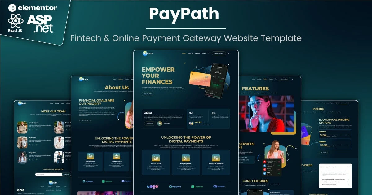 PayPath—A Versatile Online Payment Website Template for Fintech Success 1 Online Payment Website Template