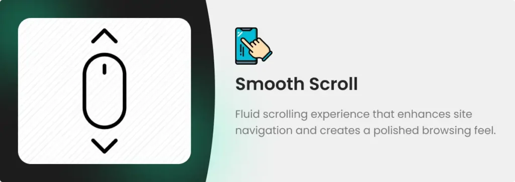 AVATION—One of the Best Artificial Intelligence Website Templates for Tech Teams 8 Smooth scroll 2 - Artificial intelligence website templates