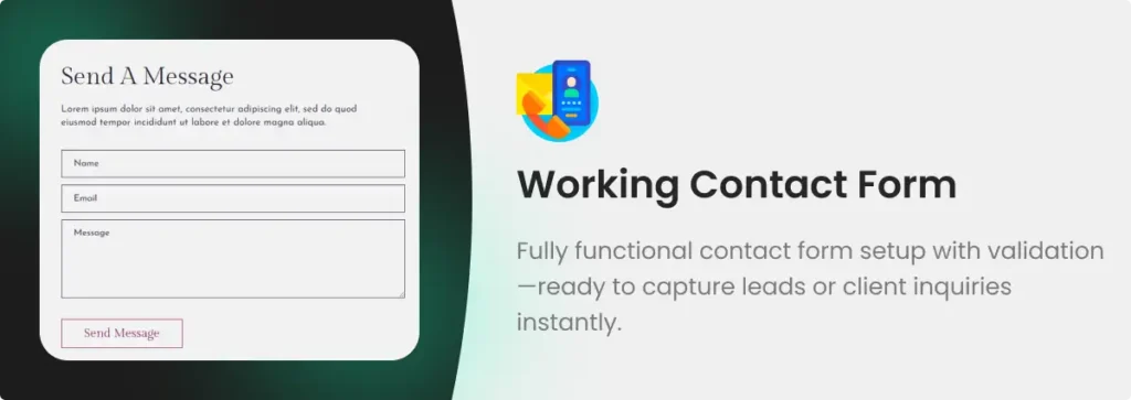 AVATION—One of the Best Artificial Intelligence Website Templates for Tech Teams 5 Working Contact form - Artificial intelligence website templates